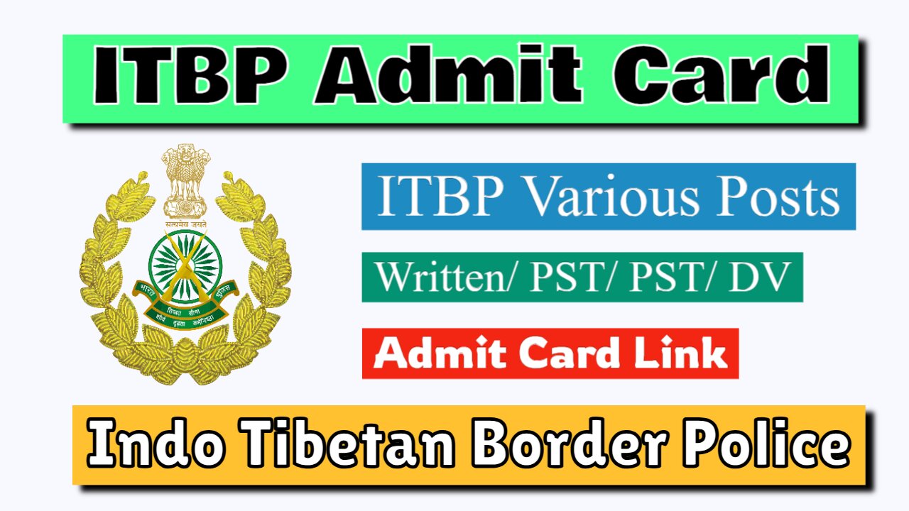 ITBP Admit Card 2025