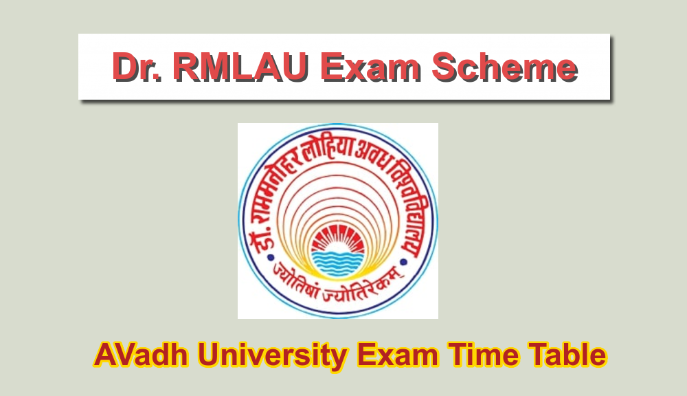RMLAU Exam Scheme 2024 Time Table BA BSc MA MSc