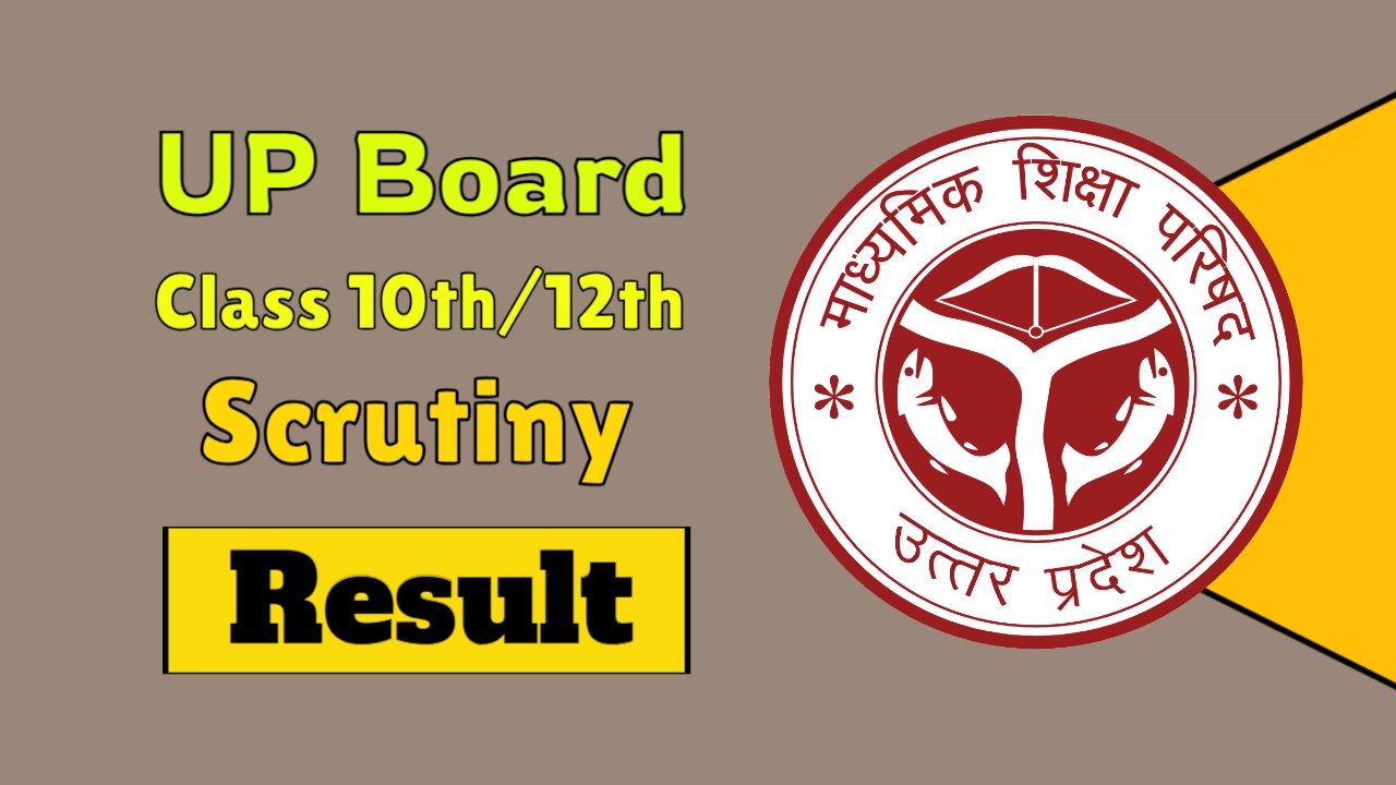 UP Board Scrutiny result 2025